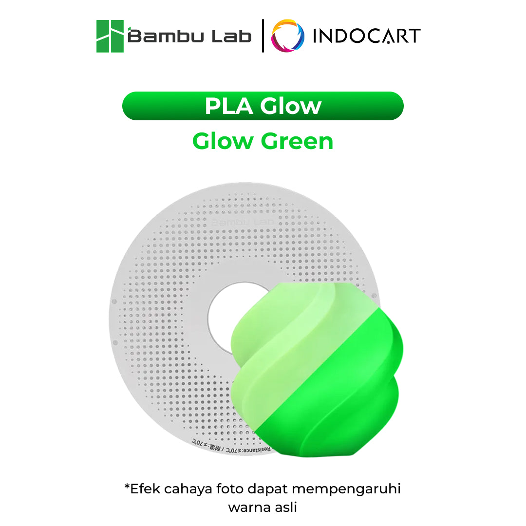 3D Printer Filament BambuLab PLA Glow Unique Glow In Low Light Conditions 1.75mm 1Kg