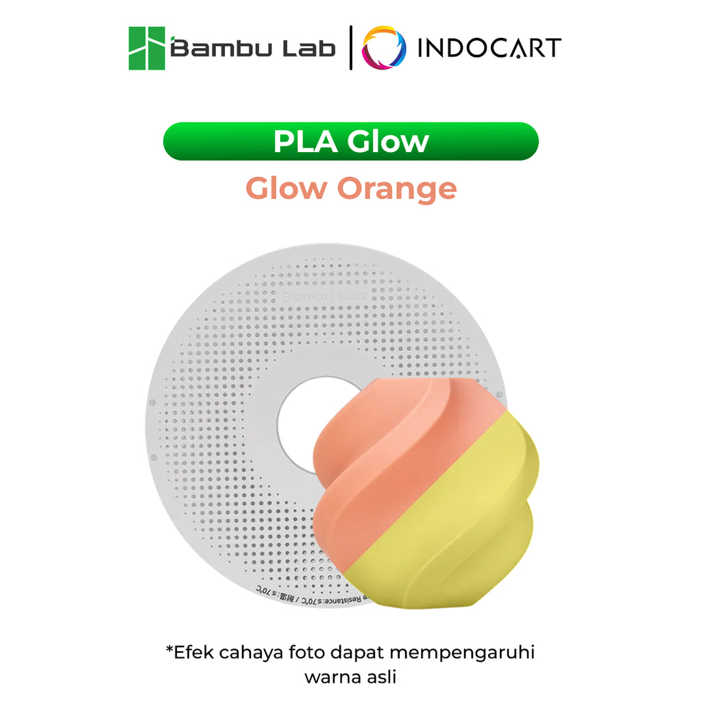 3D Printer Filament BambuLab PLA Glow Unique Glow In Low Light Conditions 1.75mm 1Kg