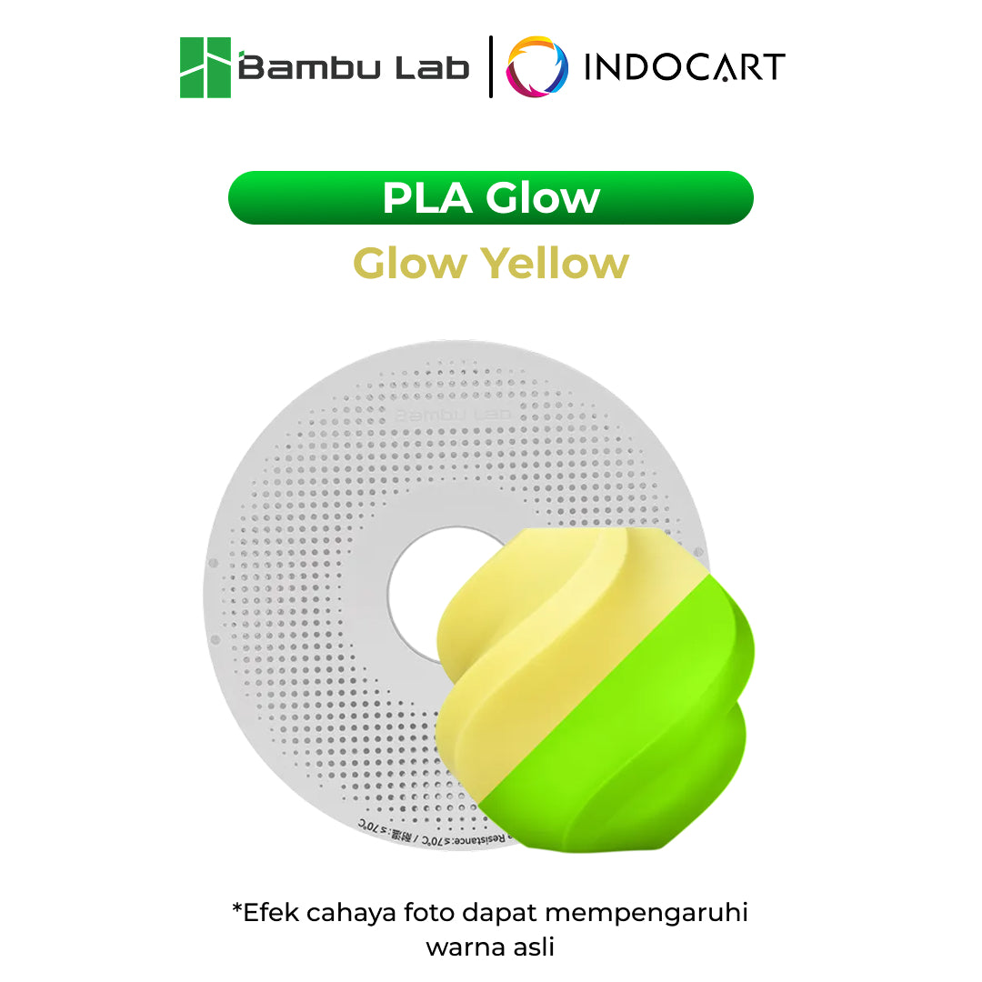 3D Printer Filament BambuLab PLA Glow Unique Glow In Low Light Conditions 1.75mm 1Kg