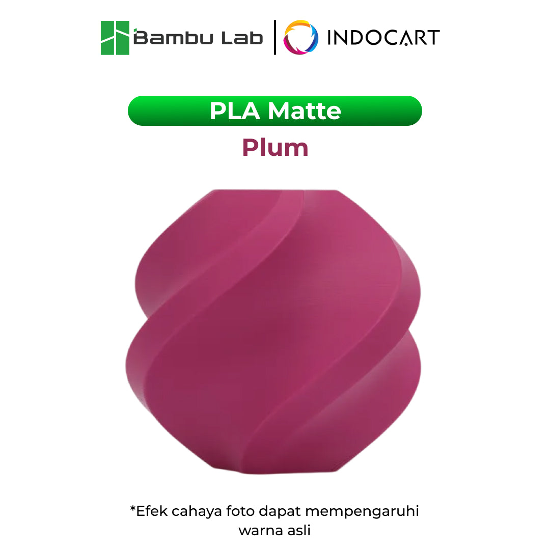 3D Printer Filament Refill BambuLab PLA Matte Elegant Soft Finish Filament 1.75mm-1Kg