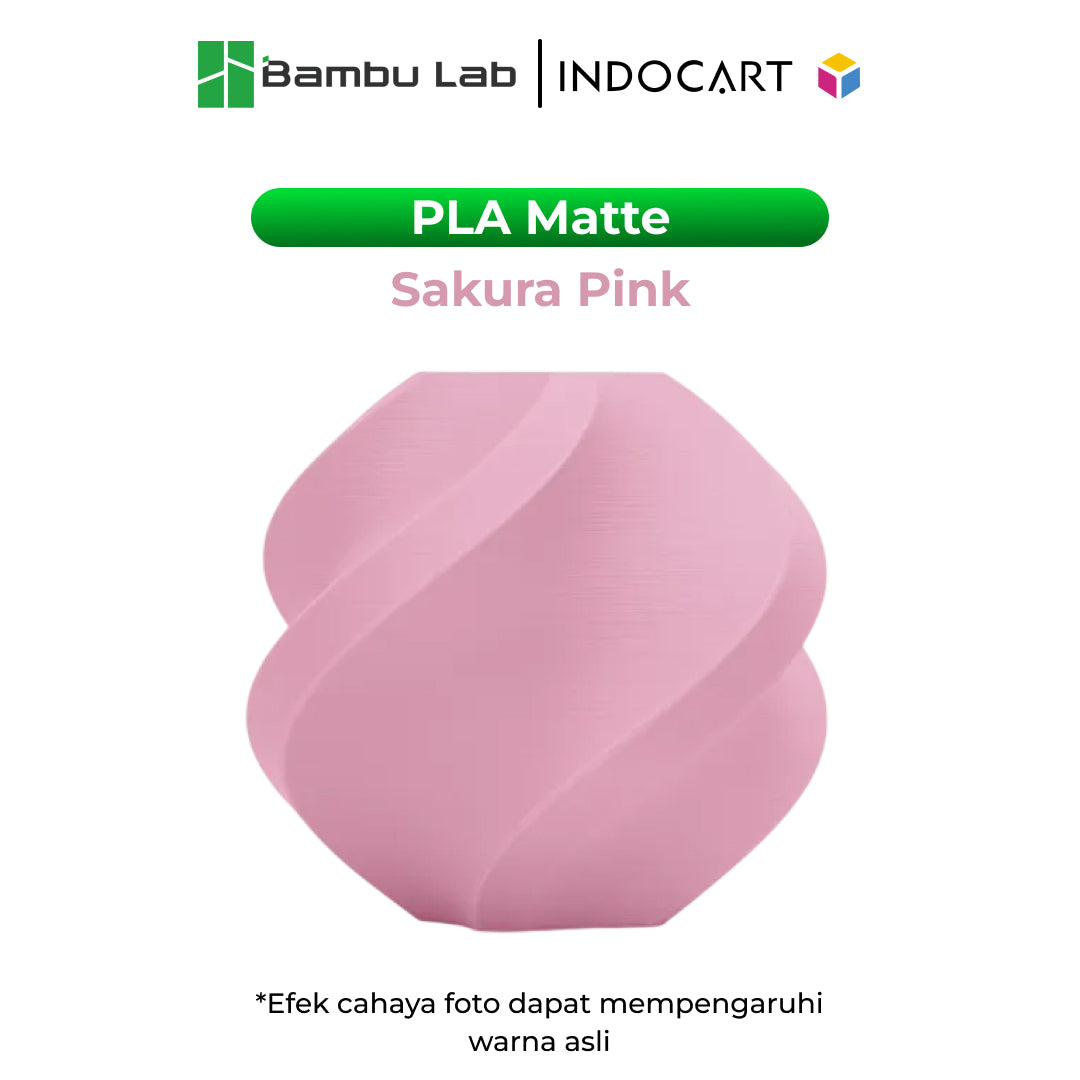 3D Printer Filament Refill BambuLab PLA Matte Elegant Soft Finish Filament 1.75mm-Sakura Pink 1Kg