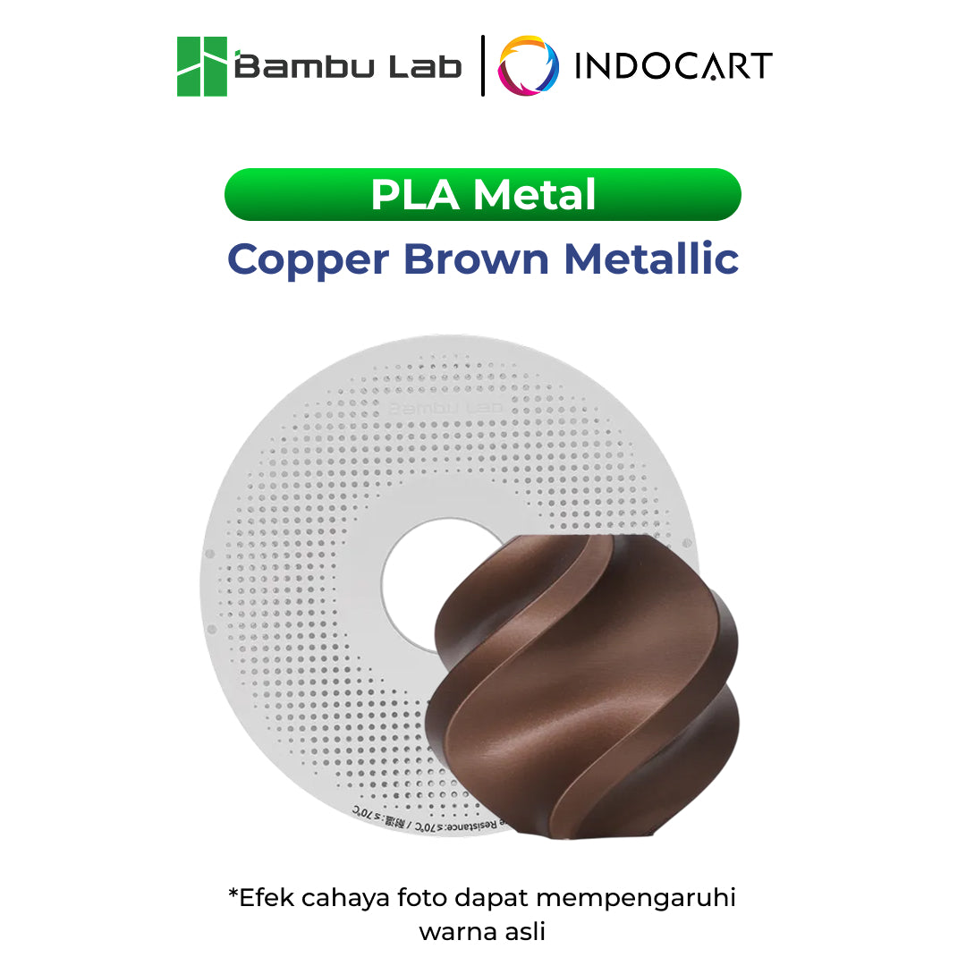 3D Printer Filament BambuLab PLA Metal Finish Effect Filament 1.75mm-1Kg