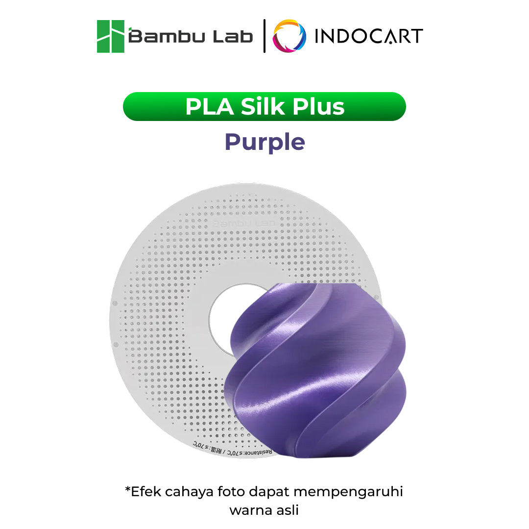 3D Printer Filament BambuLab PLA Silk Plus Shiny and Smooth Finish Filament 1.75mm-1Kg