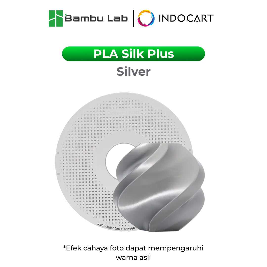 3D Printer Filament BambuLab PLA Silk Plus Shiny and Smooth Finish Filament 1.75mm-1Kg