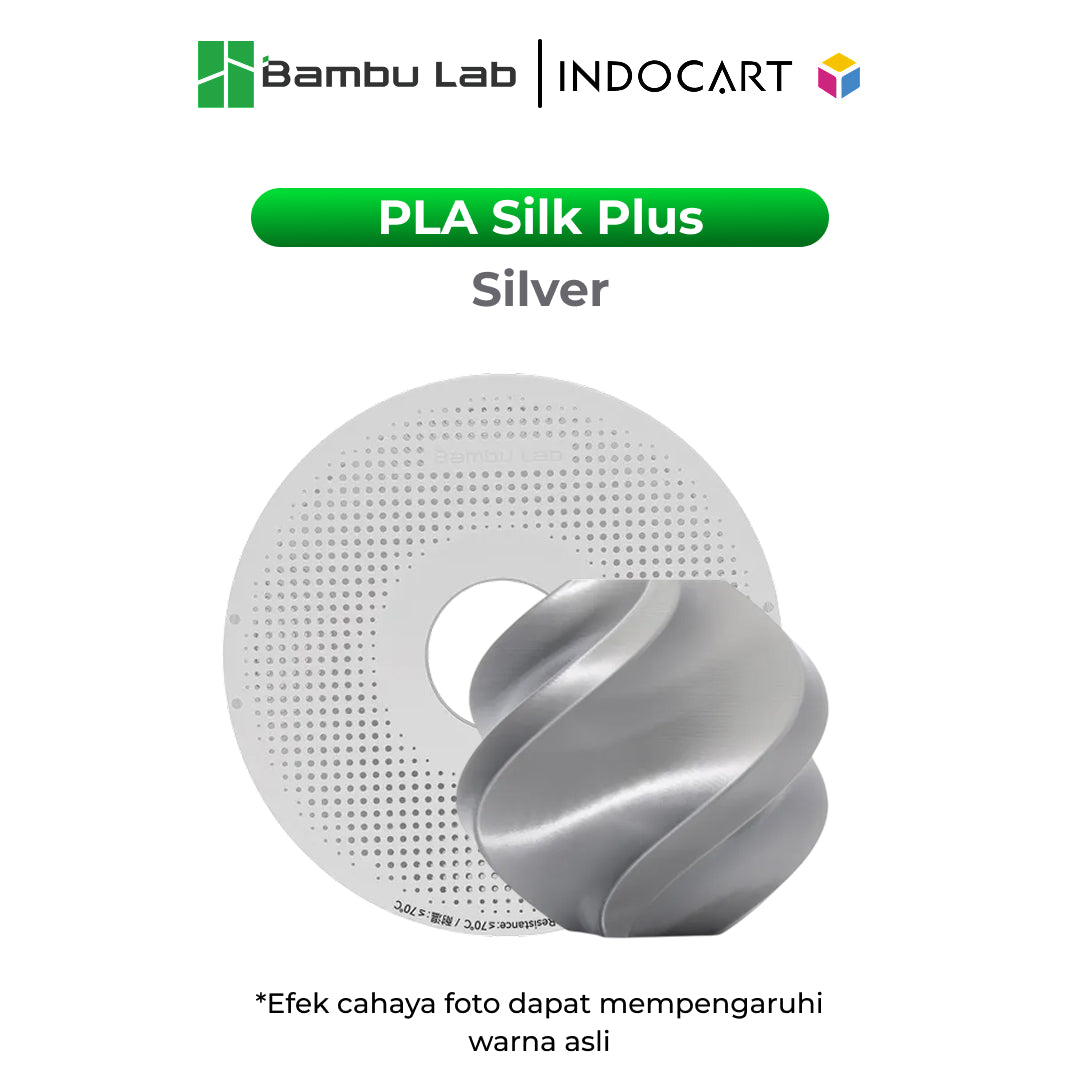 3D Printer Filament BambuLab PLA Silk Plus Shiny and Smooth Finish Filament 1.75mm-1Kg