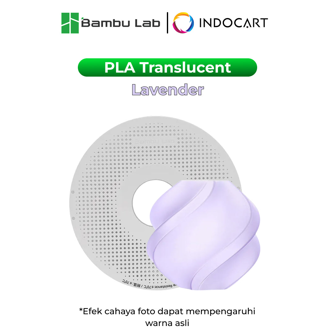 3D Printer Filament BambuLab PLA Translucent for Crafting Decorative Lightshades 1.75mm 1Kg