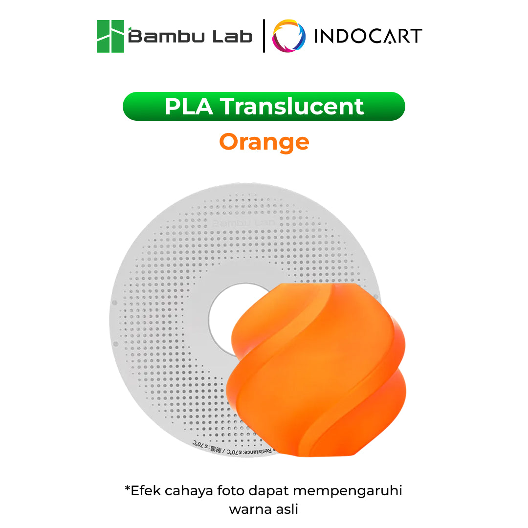 3D Printer Filament BambuLab PLA Translucent for Crafting Decorative Lightshades 1.75mm 1Kg