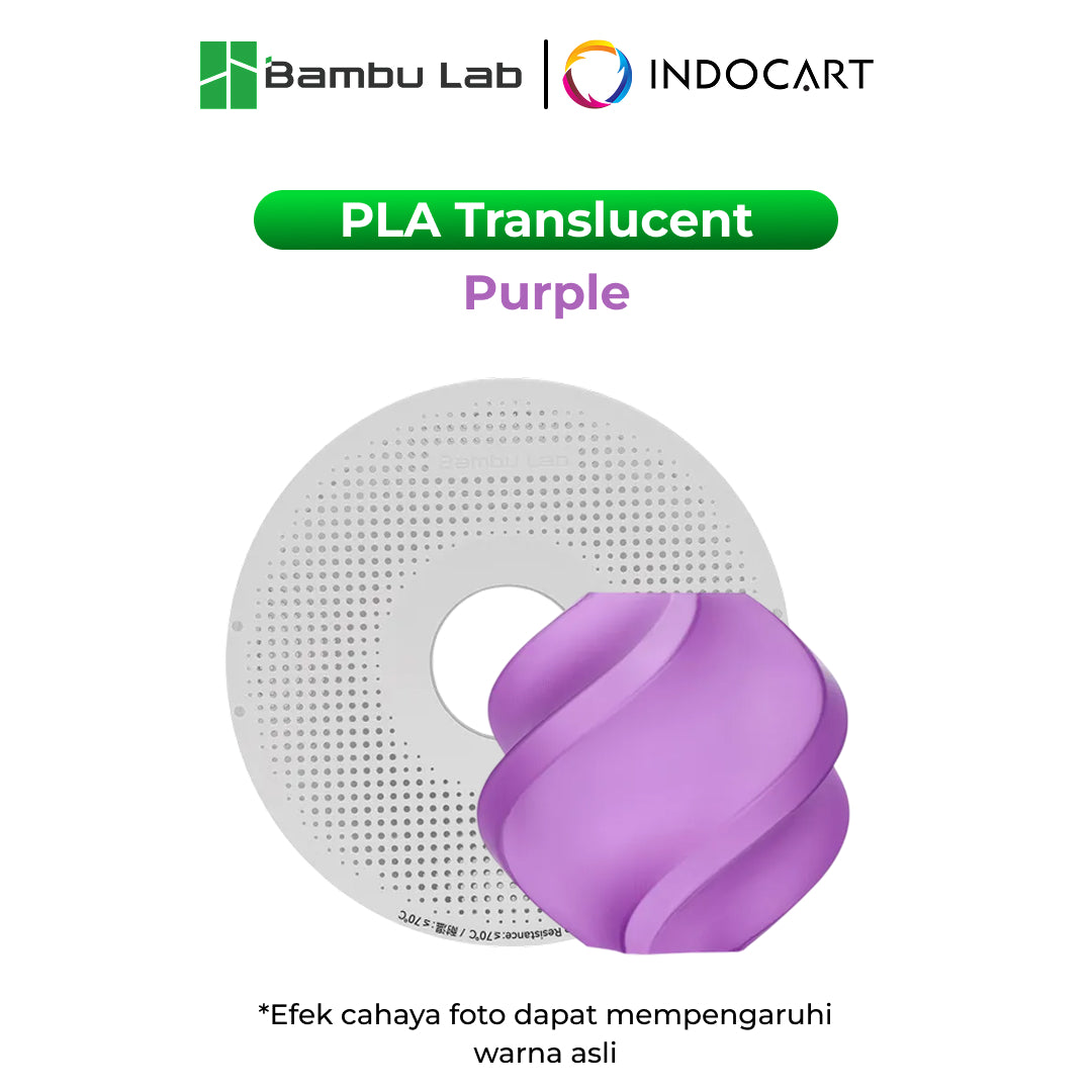 3D Printer Filament BambuLab PLA Translucent for Crafting Decorative Lightshades 1.75mm 1Kg