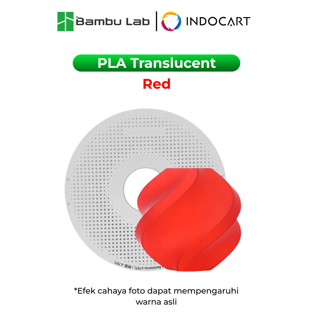 3D Printer Filament BambuLab PLA Translucent for Crafting Decorative Lightshades 1.75mm 1Kg