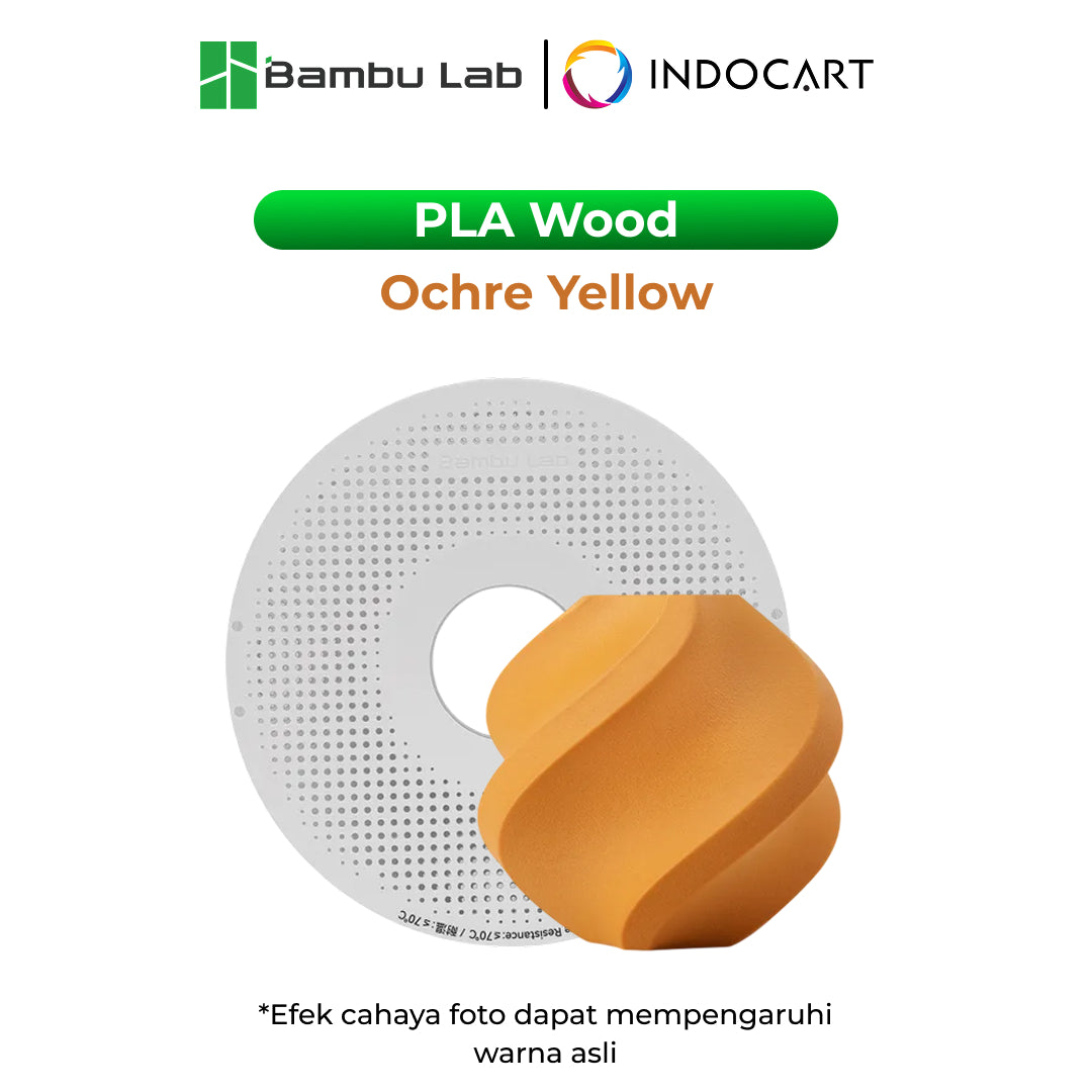 3D Printer Filament BambuLab PLA Wood Realistic Wood Like and Smooth Slightly Texture 1.75mm 1Kg