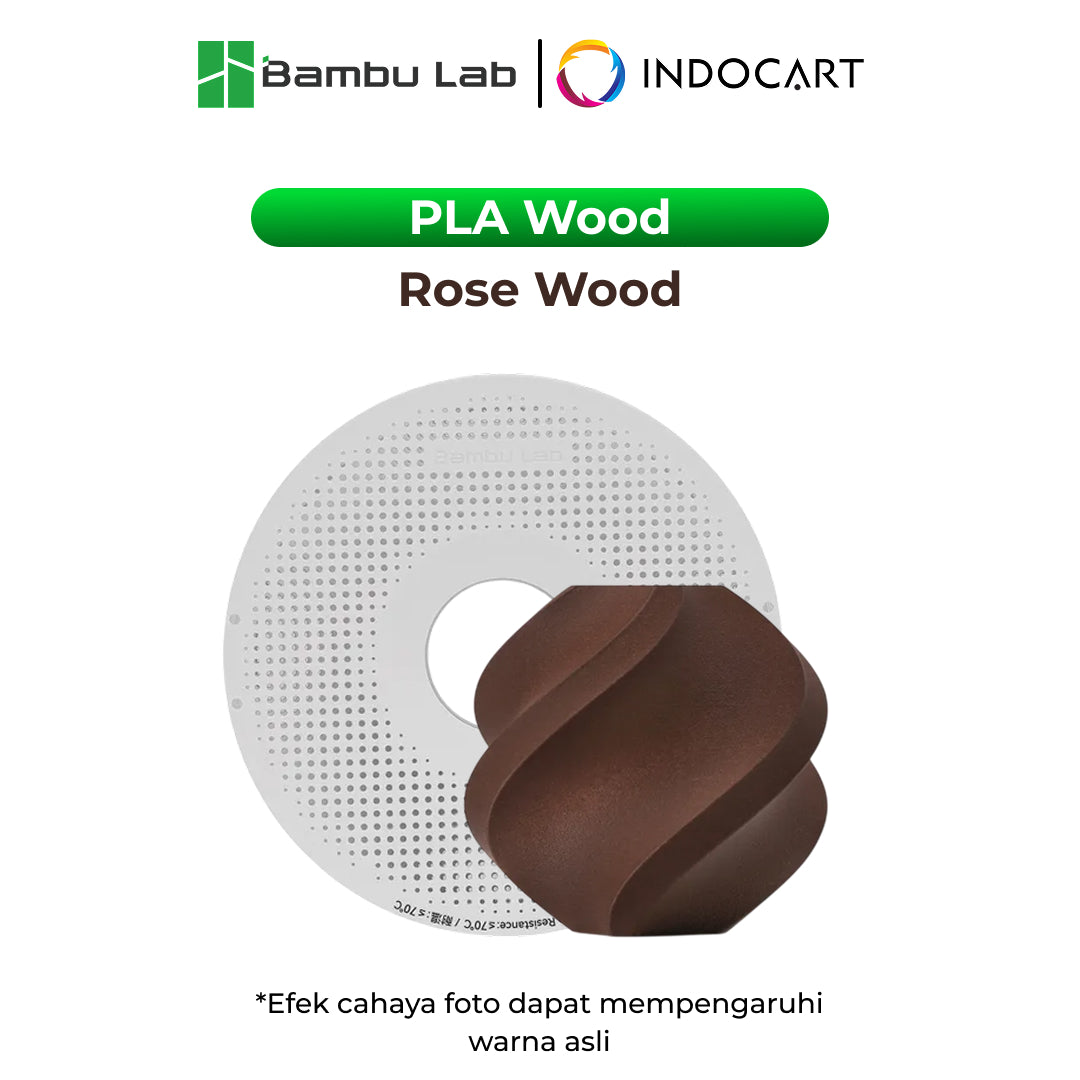 3D Printer Filament BambuLab PLA Wood Realistic Wood Like and Smooth Slightly Texture 1.75mm 1Kg