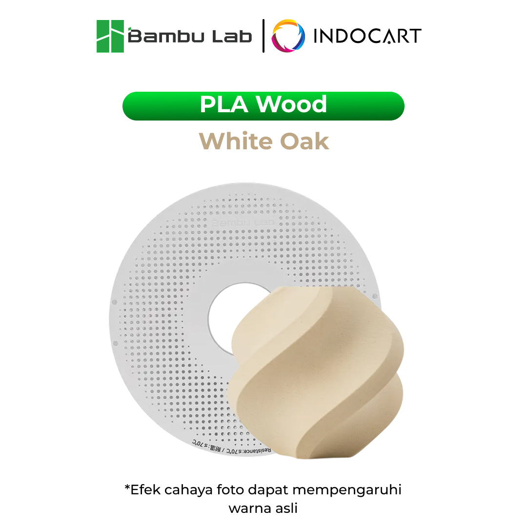 3D Printer Filament BambuLab PLA Wood Realistic Wood Like and Smooth Slightly Texture 1.75mm 1Kg