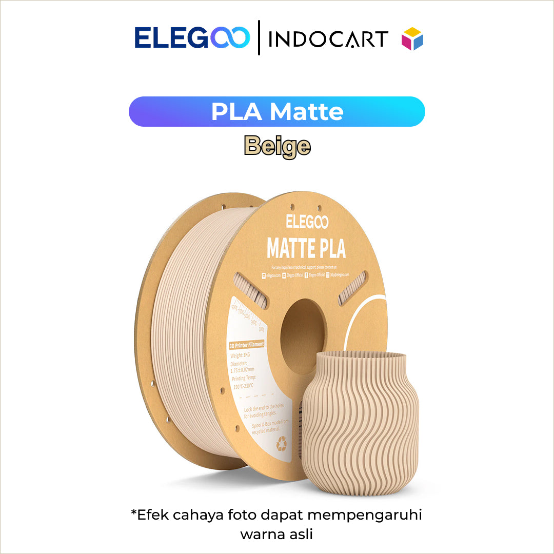 3D Printer Filament Elegoo PLA Matte Colored 1.75mm 1Kg