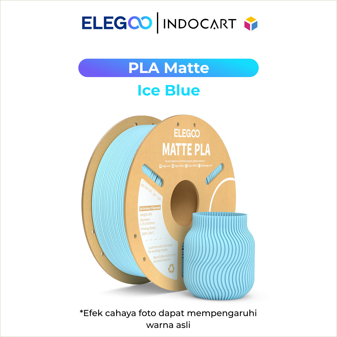 3D Printer Filament Elegoo PLA Matte Colored 1.75mm 1Kg