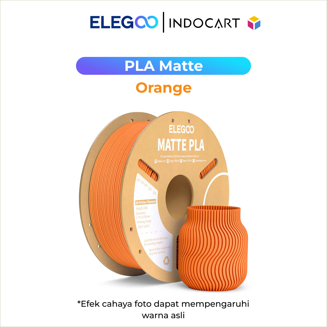 3D Printer Filament Elegoo PLA Matte Colored 1.75mm 1Kg