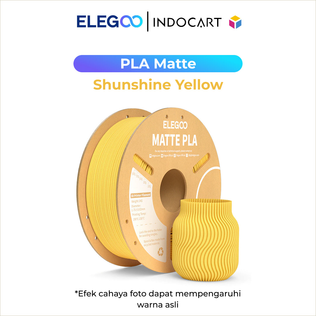 3D Printer Filament Elegoo PLA Matte Colored 1.75mm 1Kg