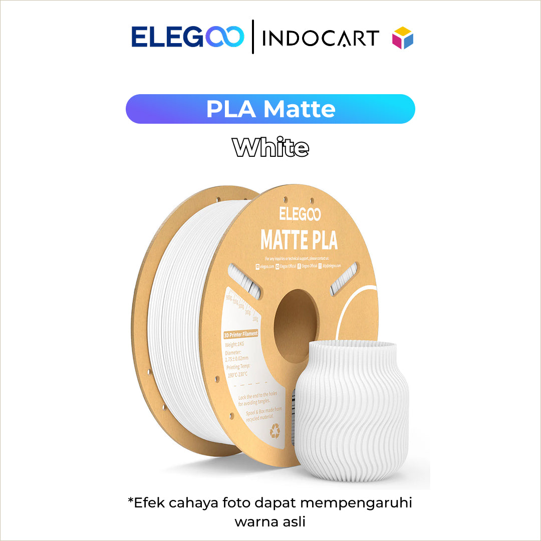 3D Printer Filament Elegoo PLA Matte Colored 1.75mm 1Kg