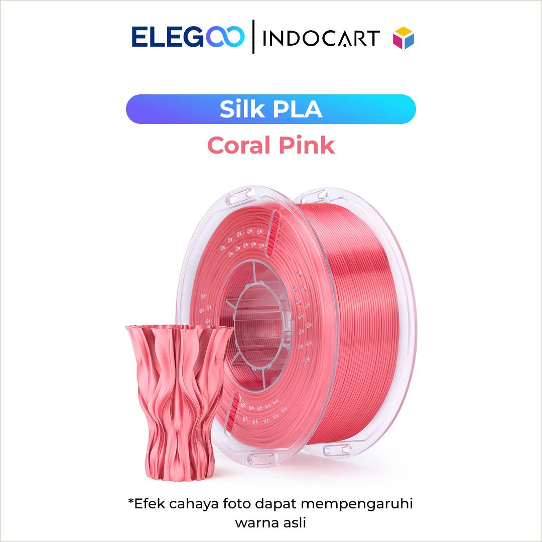 3D Printer Filament Elegoo Silk PLA Filament 1.75mm-Coral Pink 1Kg