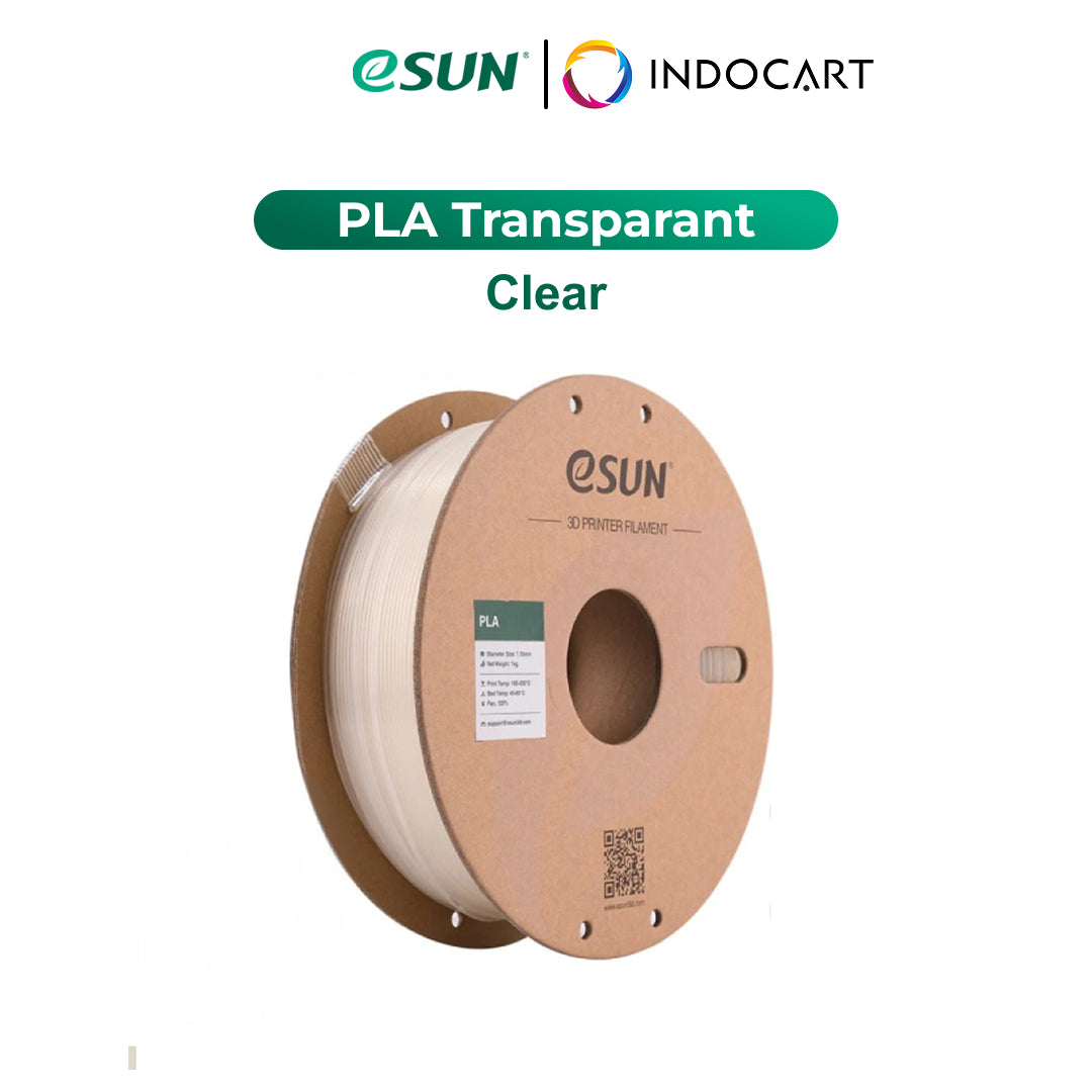 3D Printer Filament eSUN PLA Transparant Low Shrinkage and No Warping 1.75mm 1Kg