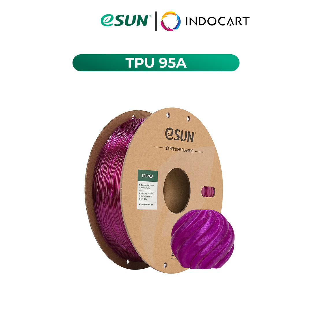 3D Printer Filament eSUN Elastic TPU-95A Complex and Accurate Elastomer Parts 1.75mm 1Kg