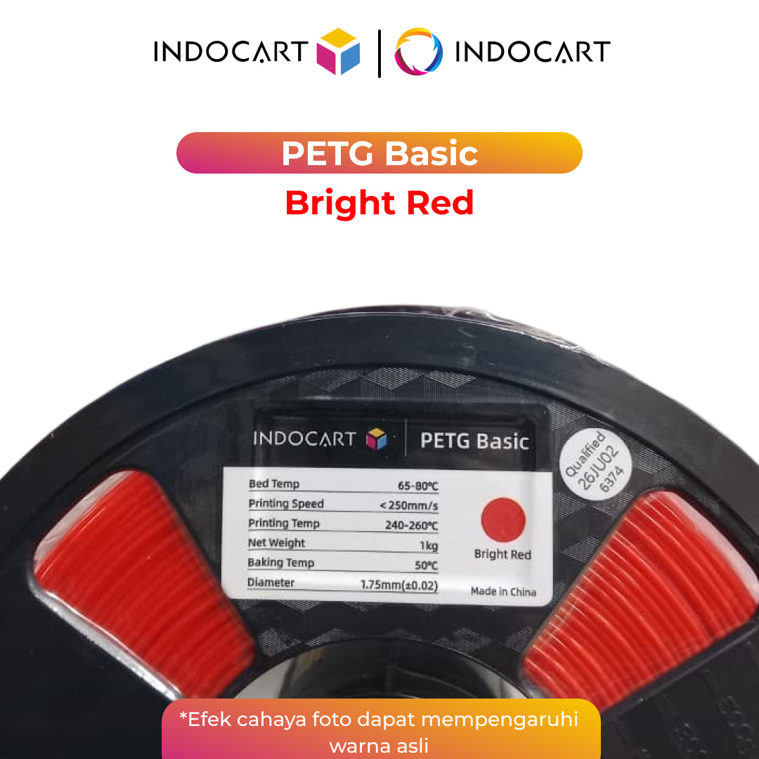3D Printer Filament IndoCart PETG Basic Durable and High Impact Filament 1.75mm 1Kg