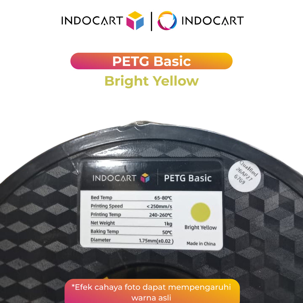 3D Printer Filament IndoCart PETG Basic Durable and High Impact Filament 1.75mm 1Kg