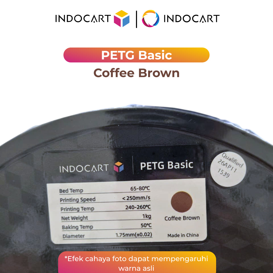 3D Printer Filament IndoCart PETG Basic Durable and High Impact Filament 1.75mm 1Kg