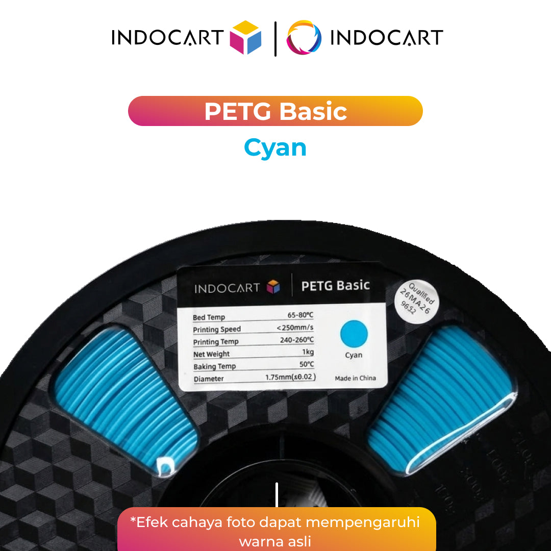 3D Printer Filament IndoCart PETG Basic Durable and High Impact Filament 1.75mm 1Kg