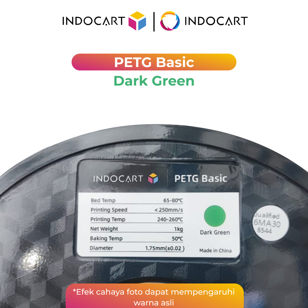 3D Printer Filament IndoCart PETG Basic Durable and High Impact Filament 1.75mm 1Kg