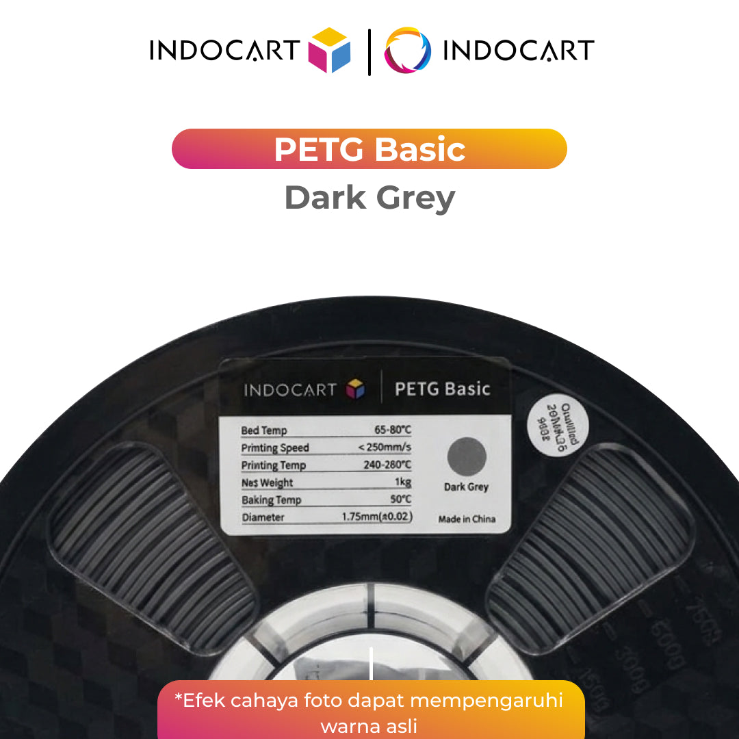 3D Printer Filament IndoCart PETG Basic Durable and High Impact Filament 1.75mm 1Kg