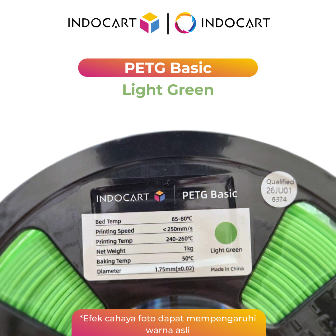 3D Printer Filament IndoCart PETG Basic Durable and High Impact Filament 1.75mm 1Kg