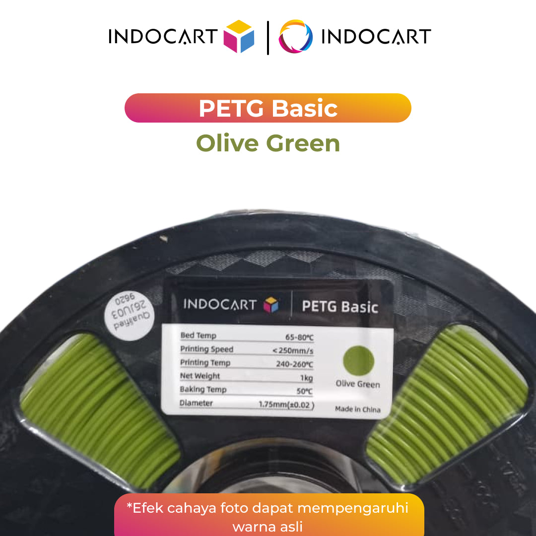3D Printer Filament IndoCart PETG Basic Durable and High Impact Filament 1.75mm 1Kg