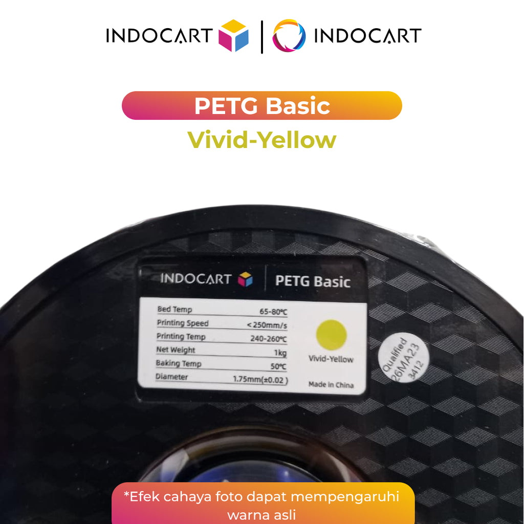 3D Printer Filament IndoCart PETG Basic Durable and High Impact Filament 1.75mm 1Kg