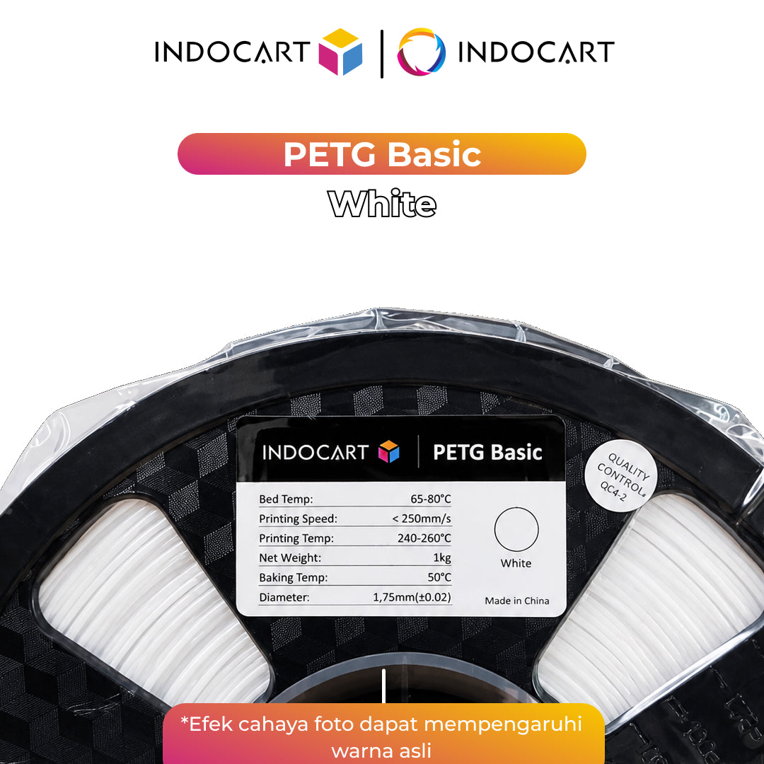 3D Printer Filament IndoCart PETG Basic Durable and High Impact Filament 1.75mm 1Kg