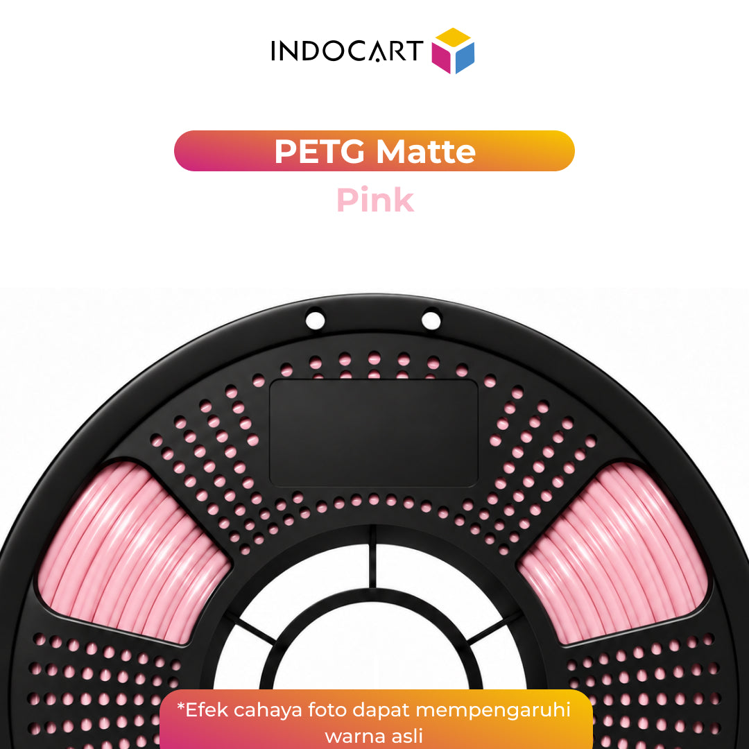 3D Printer Filament IndoCart PETG Matte Textured Finished Strong & Durable Filament 1.75mm 1kg - Pink