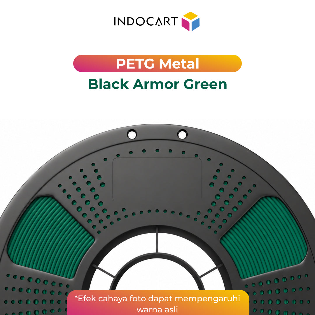 3D Printer Filament IndoCart PETG Metal Look Finished Durable High Impact 1.75mm 1Kg