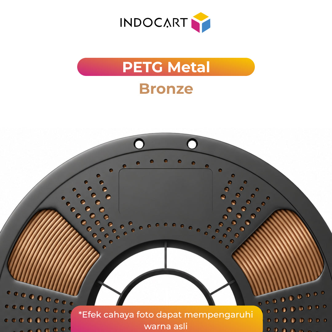 3D Printer Filament IndoCart PETG Metal Look Finished Durable High Impact 1.75mm 1Kg