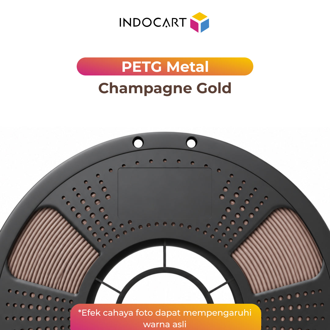 3D Printer Filament IndoCart PETG Metal Look Finished Durable High Impact 1.75mm 1Kg