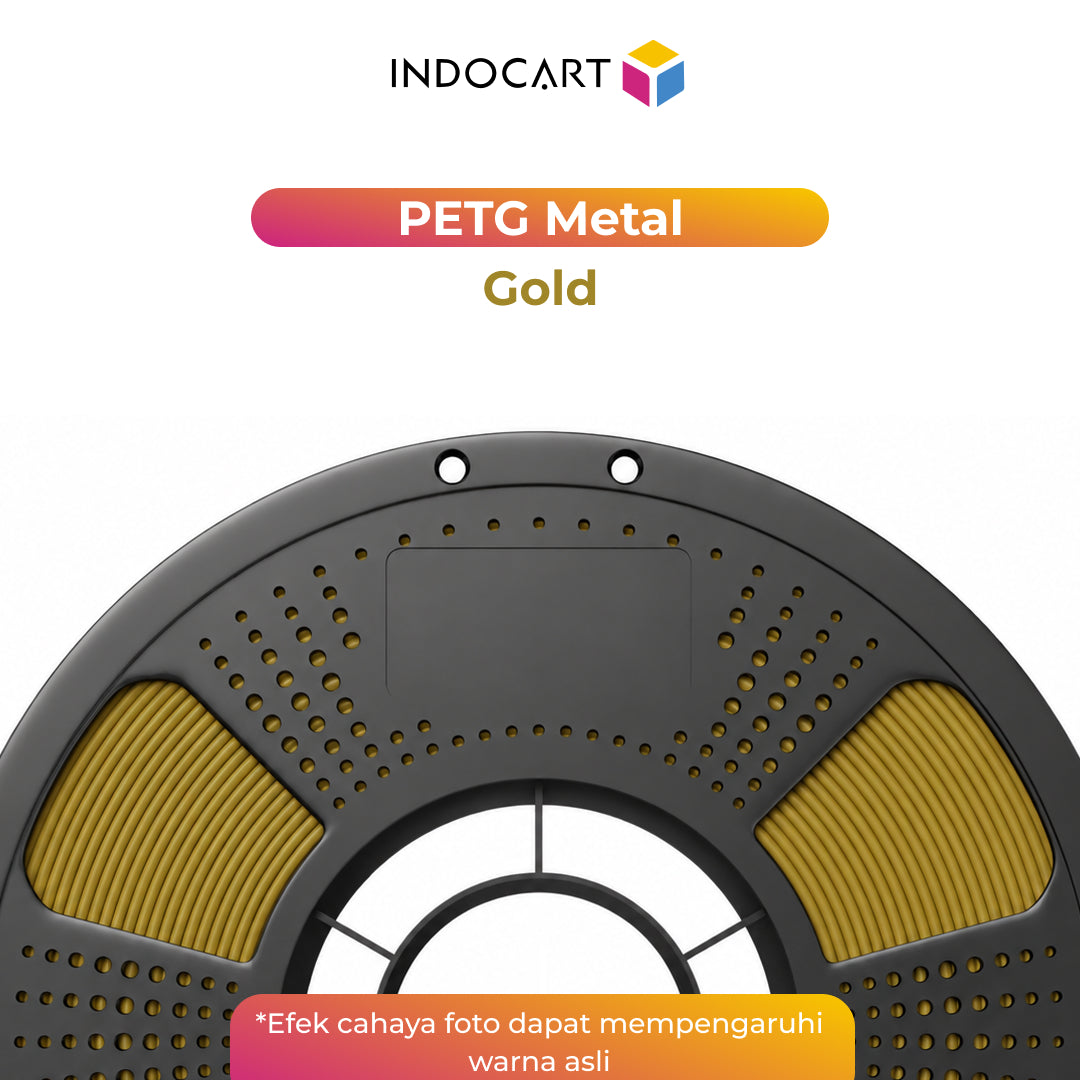 3D Printer Filament IndoCart PETG Metal Look Finished Durable High Impact 1.75mm 1Kg