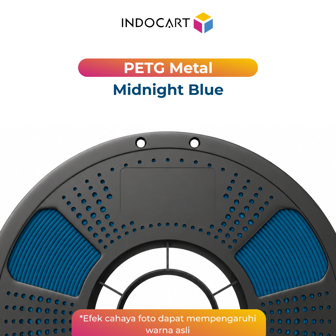 3D Printer Filament IndoCart PETG Metal Look Finished Durable High Impact 1.75mm 1Kg