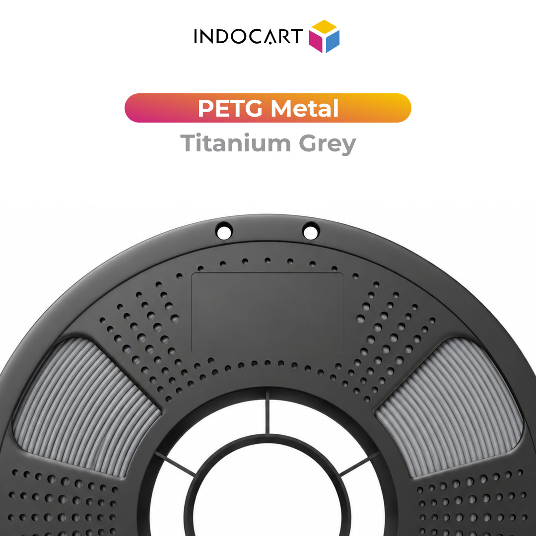 3D Printer Filament IndoCart PETG Metal Look Finished Durable High Impact 1.75mm 1Kg