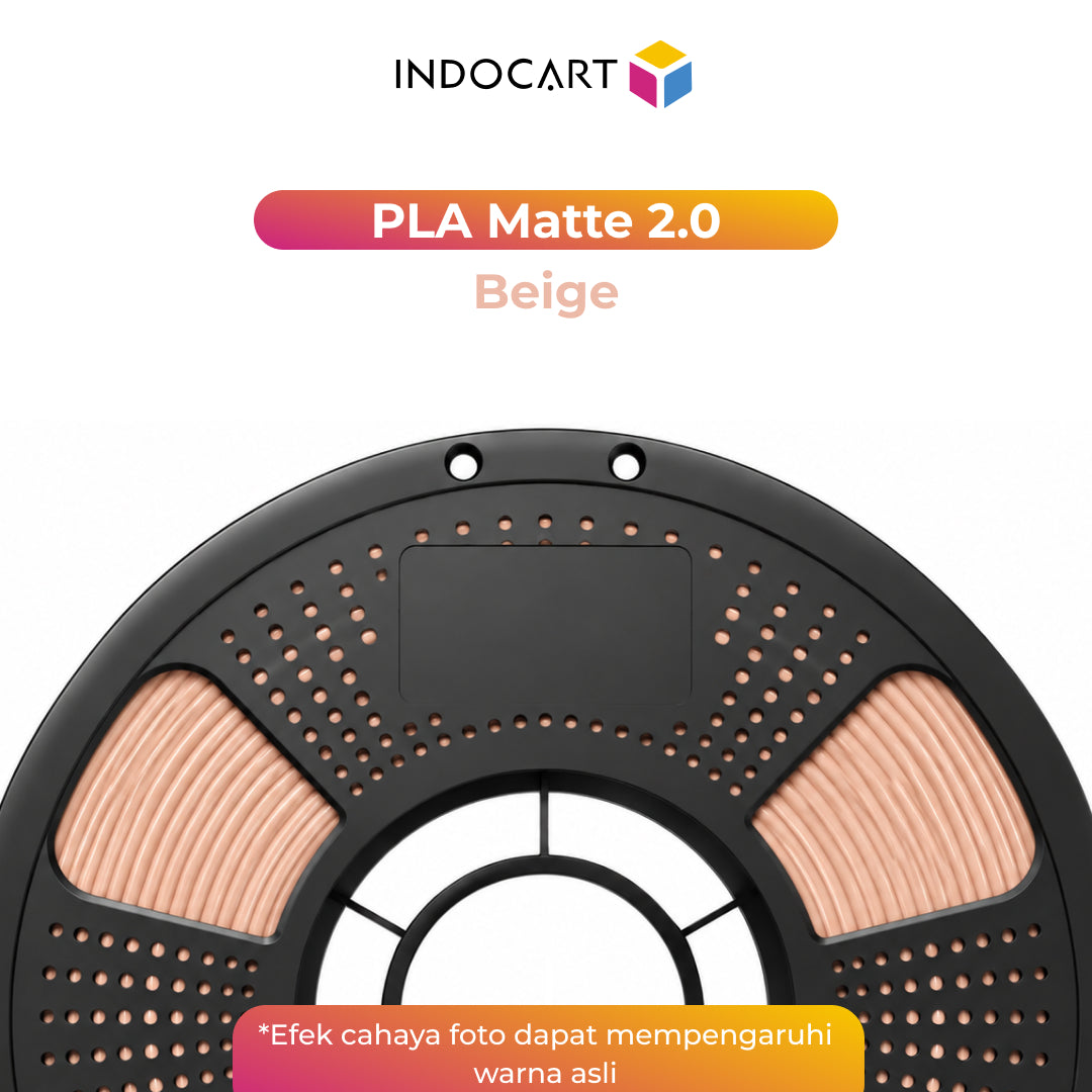 3D Printer Filament IndoCart PLA Matte 2.0 Easy To Print Textured Finished Color 1.75mm 1kg