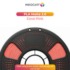 3D Printer Filament IndoCart PLA Matte 2.0 Easy To Print Textured Finished Color 1.75mm-Pink Series 1Kg