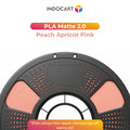 3D Printer Filament IndoCart PLA Matte 2.0 Easy To Print Textured Finished Color 1.75mm 1kg- Peach Apricot Pink