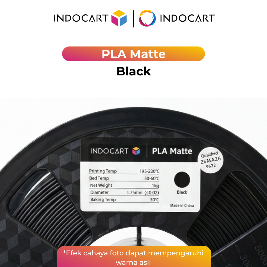 3D Printer Filament IndoCart PLA Matte Textured Color Finish Filament 1.75mm 1Kg
