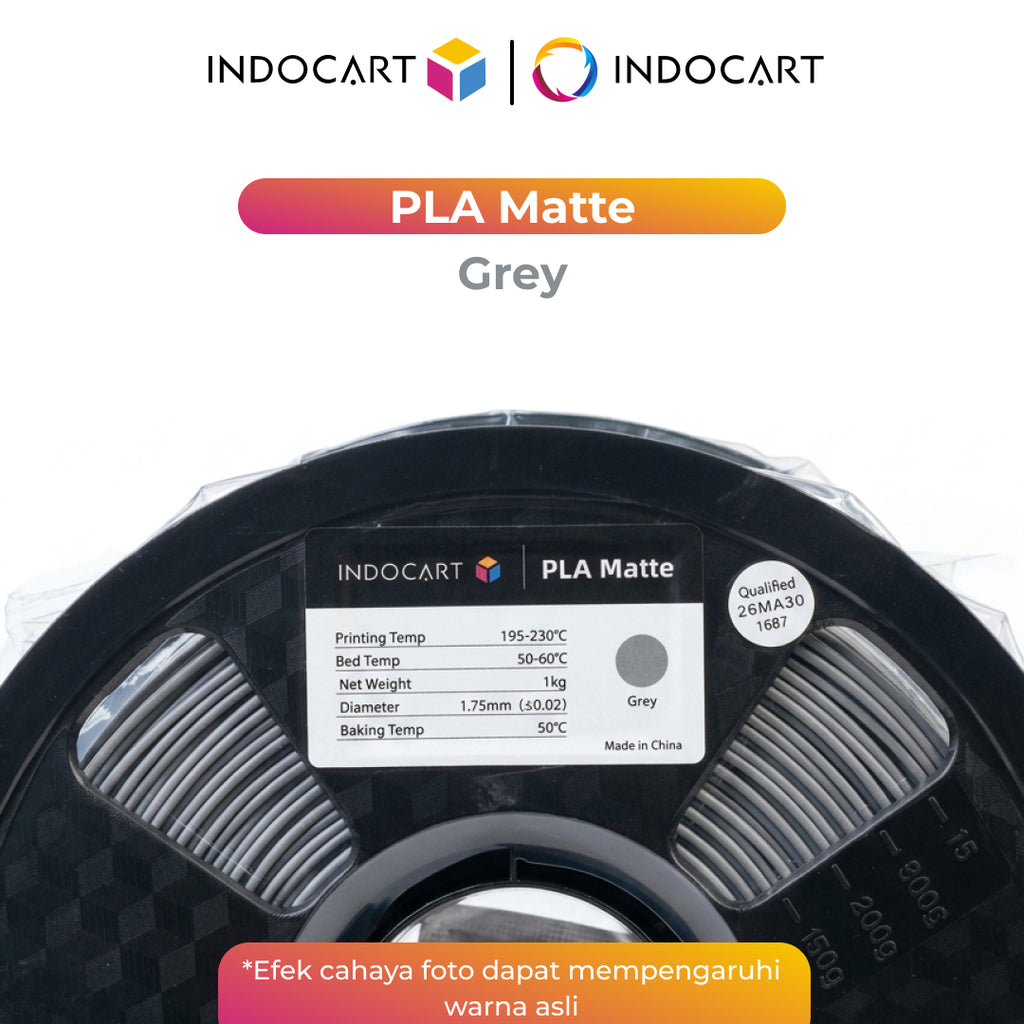 3D Printer Filament IndoCart PLA Matte Textured Color Finish Filament 1.75mm 1Kg