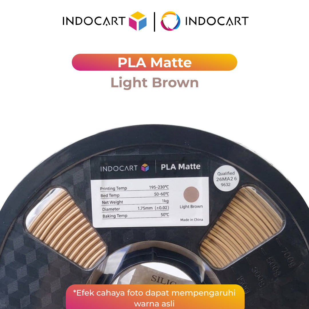 3D Printer Filament IndoCart PLA Matte Textured Color Finish Filament 1.75mm 1Kg