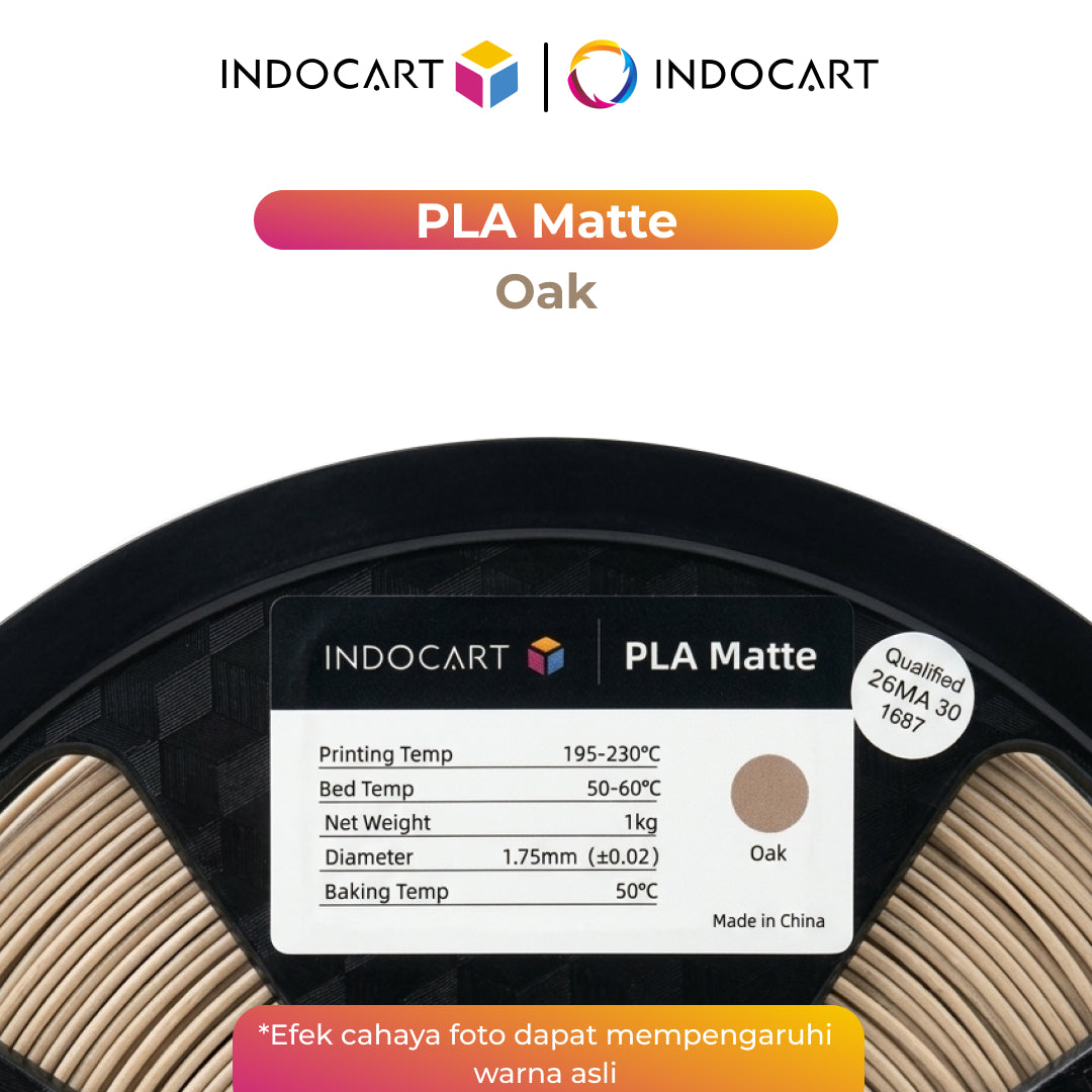 3D Printer Filament IndoCart PLA Matte Textured Color Finish Filament 1.75mm 1Kg