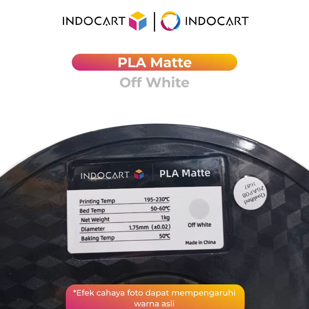 3D Printer Filament IndoCart PLA Matte Textured Color Finish Filament 1.75mm 1Kg