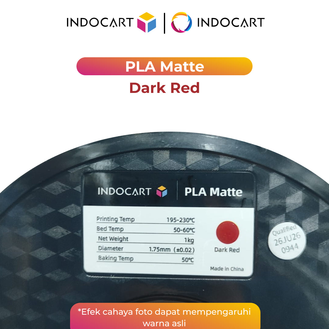 3D Printer Filament IndoCart PLA Matte Textured Color Finish Filament 1.75mm 1Kg
